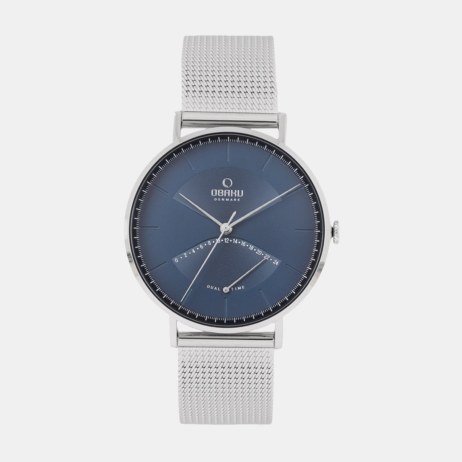 Obaku Round Blue Analog watch