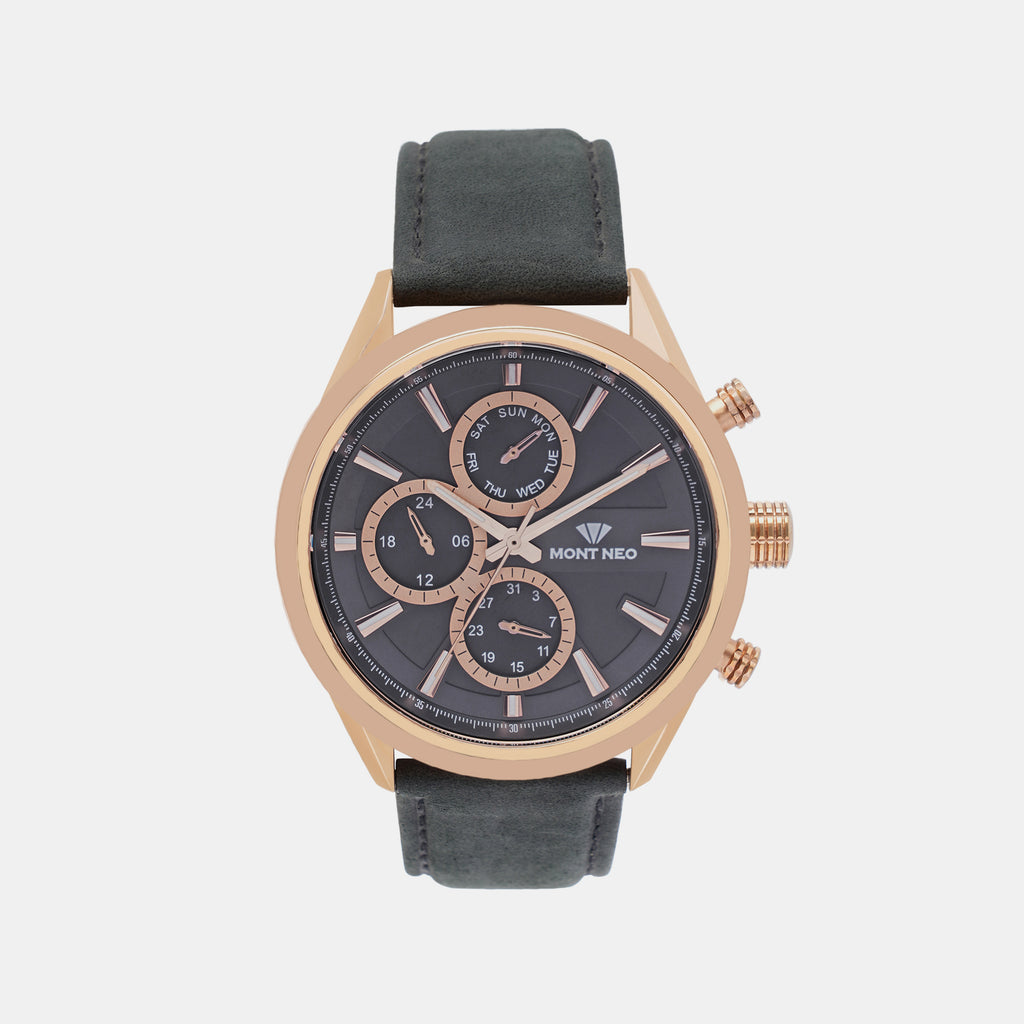 Mont Neo Round Blue Chronograph watch