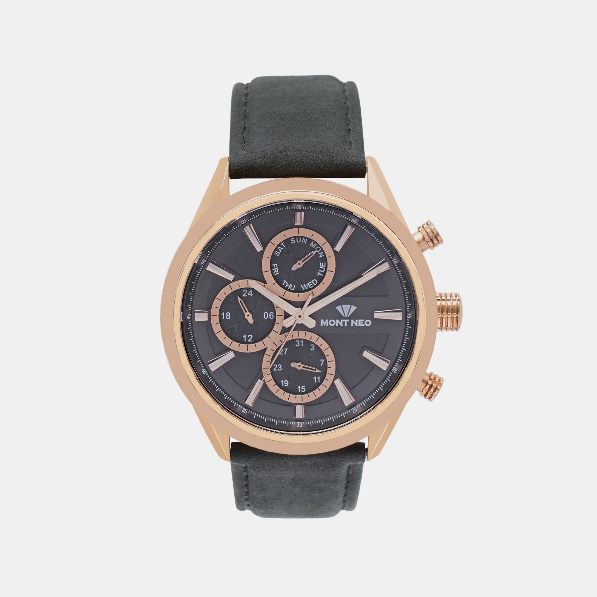 Mont Neo Round Blue Chronograph watch