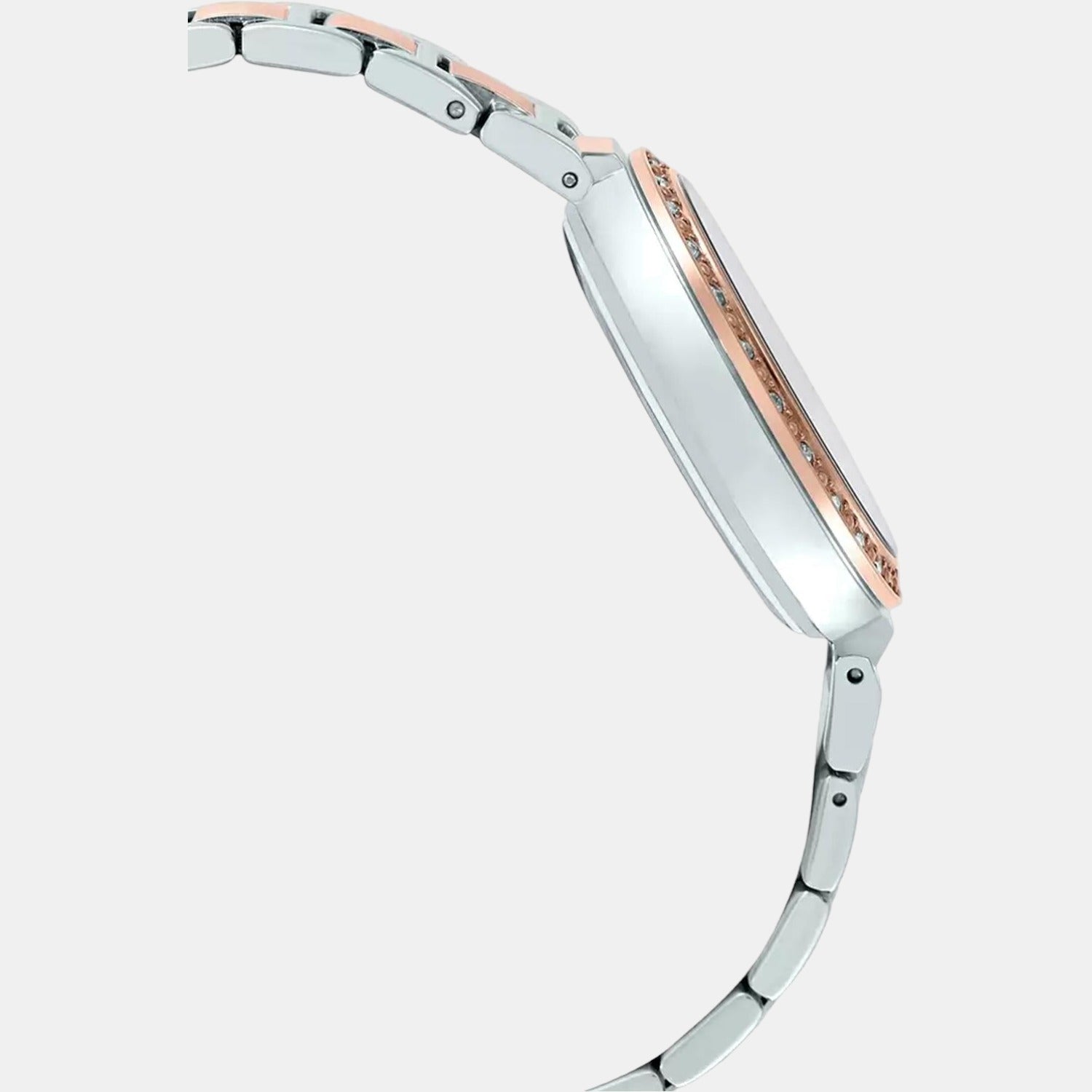 Sheen Women Quartz Rose Gold Dial Analog Stainless Steel Watch SX235