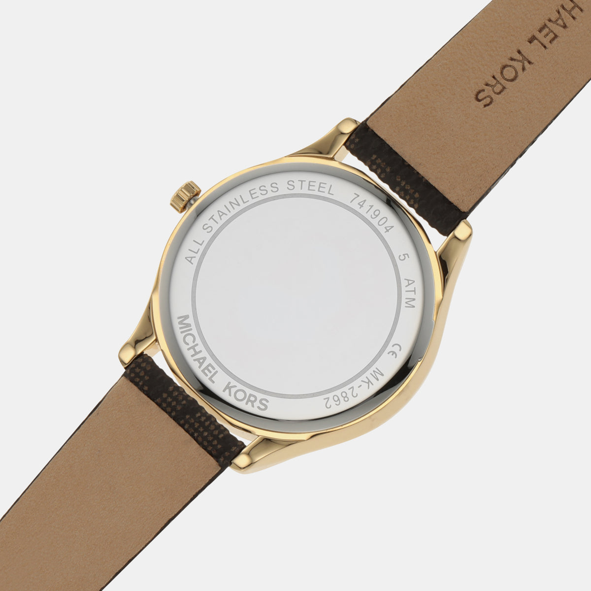 Jaycie Women Quartz Gold Dial Analog Leather Watch MK2862