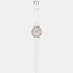 Sheen Women Quartz Silver Dial Chronograph Leather Watch SX226