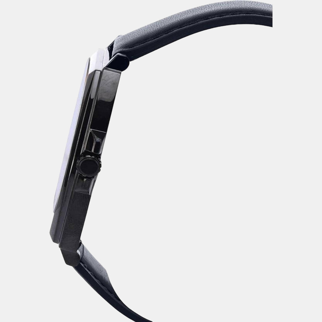 Enticer Men Quartz Black Dial Analog Leather Watch A2120