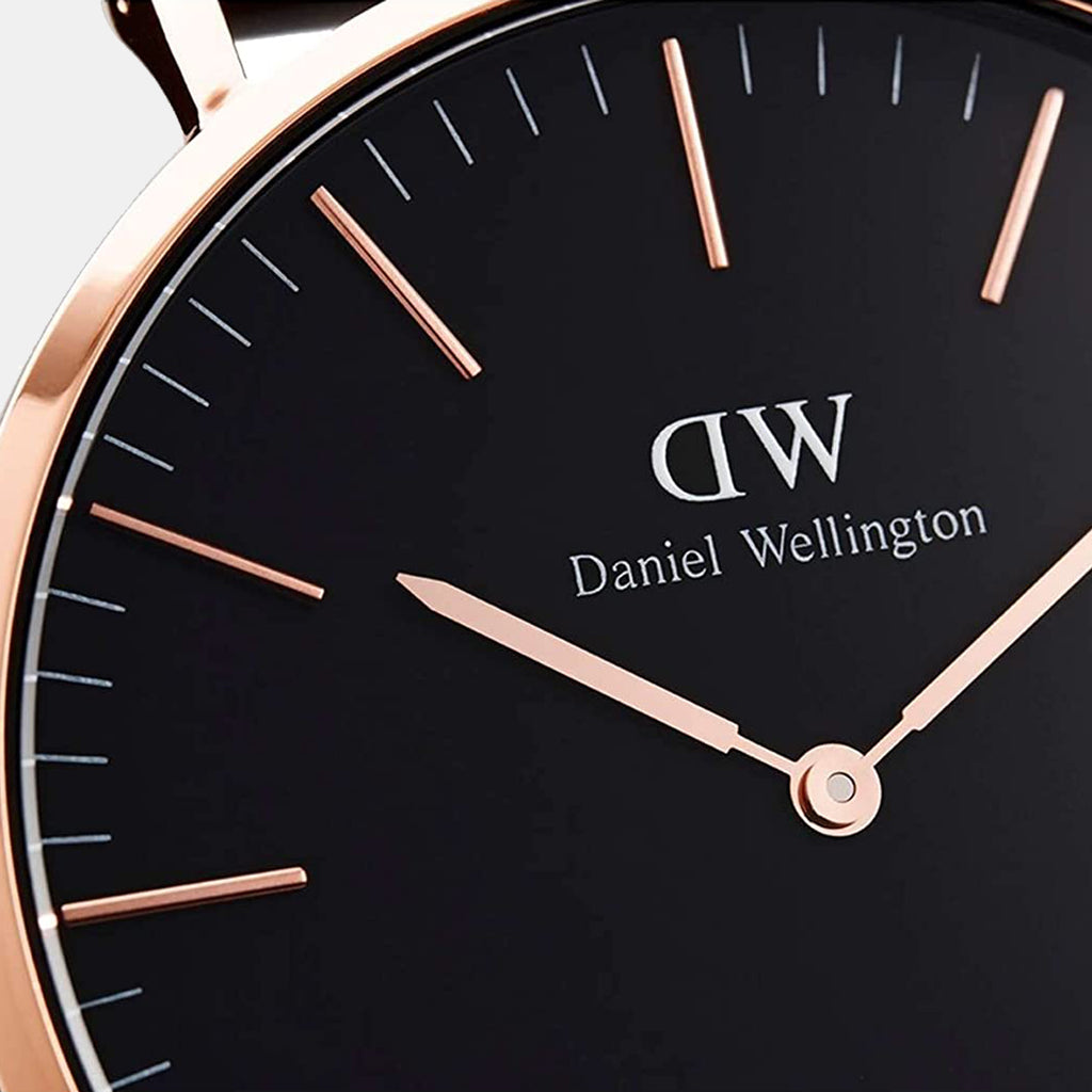 Daniel Wellington Men Round Black watch