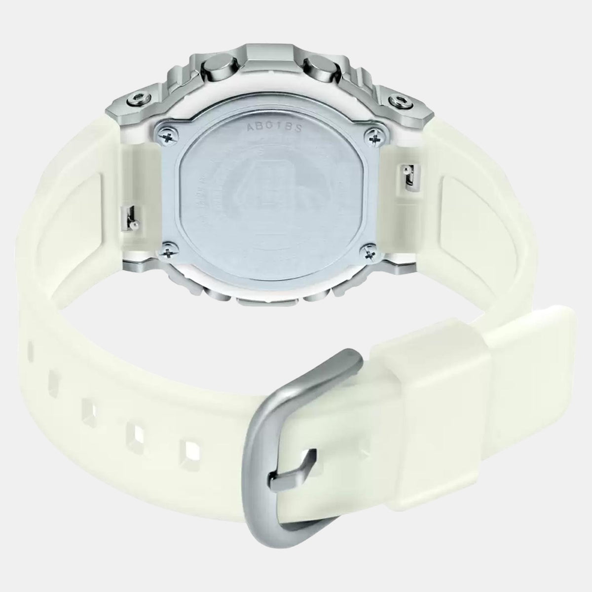 G-Shock Women Quartz Silver Dial Digital Resin Watch G1104