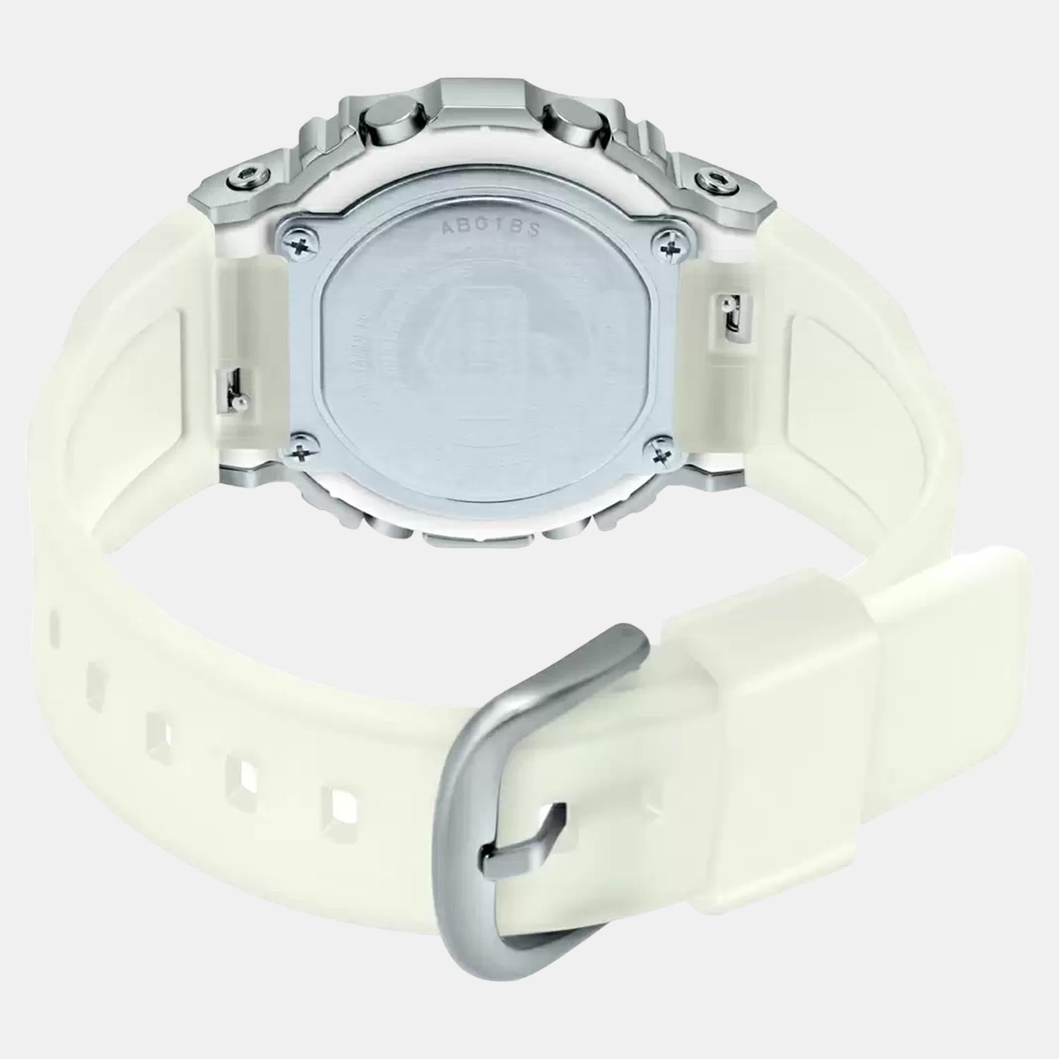G-Shock Women Quartz White Dial Digital Resin Watch G1104