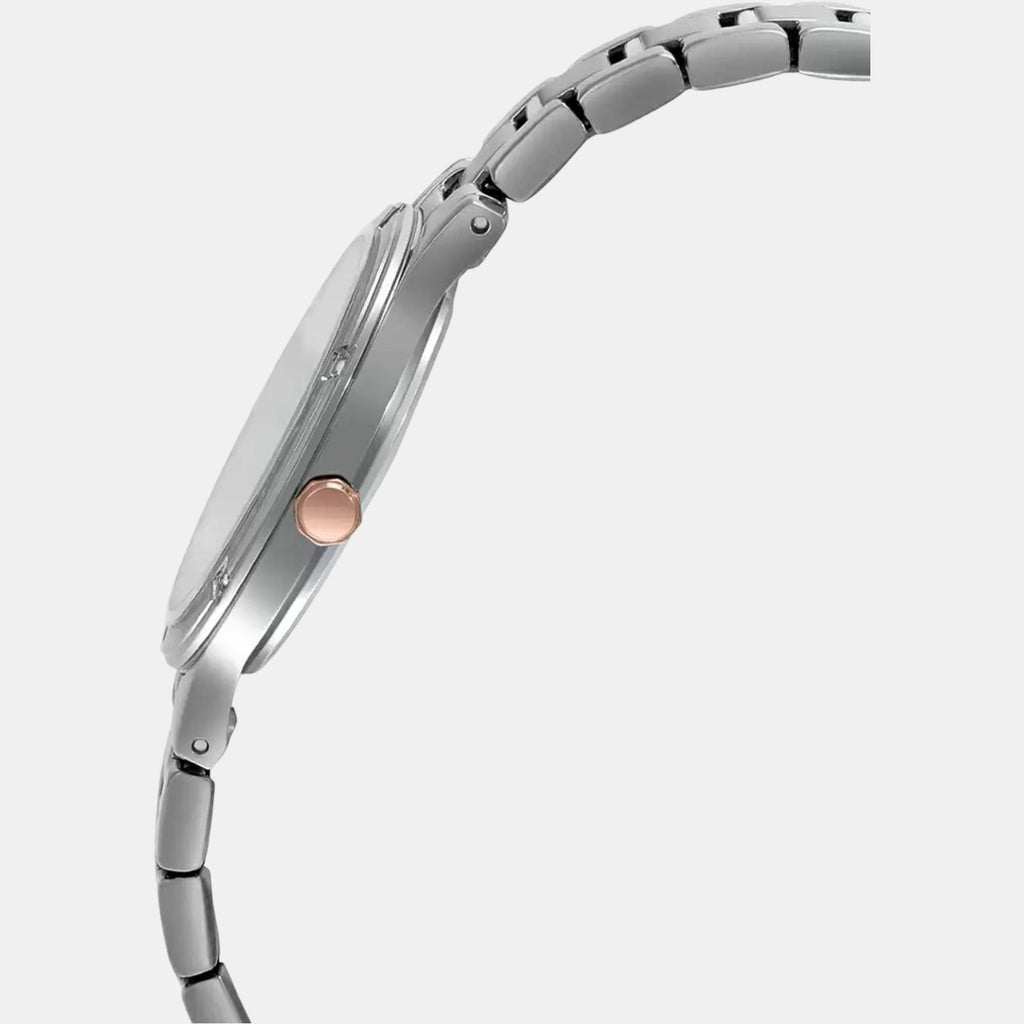 Sheen Women Quartz White Dial Analog Stainless Steel Watch SH205