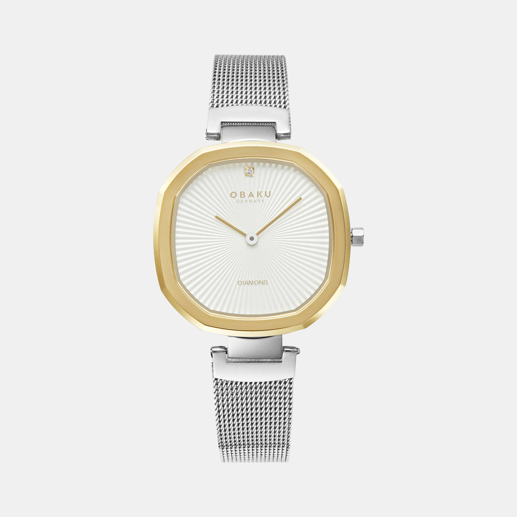 Obaku Octagon Silver Analog watch