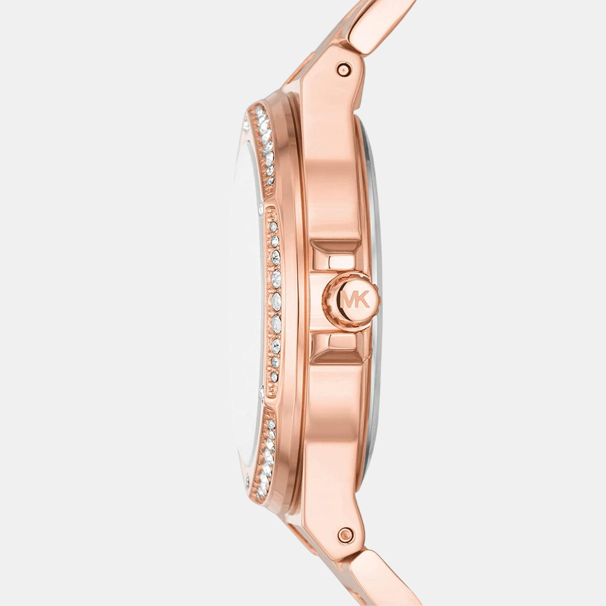 Lennox Women Quartz Rose Gold Dial Analog Stainless Steel Watch MK7230
