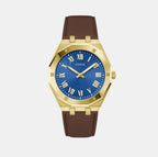 Guess Round Blue Analog watch