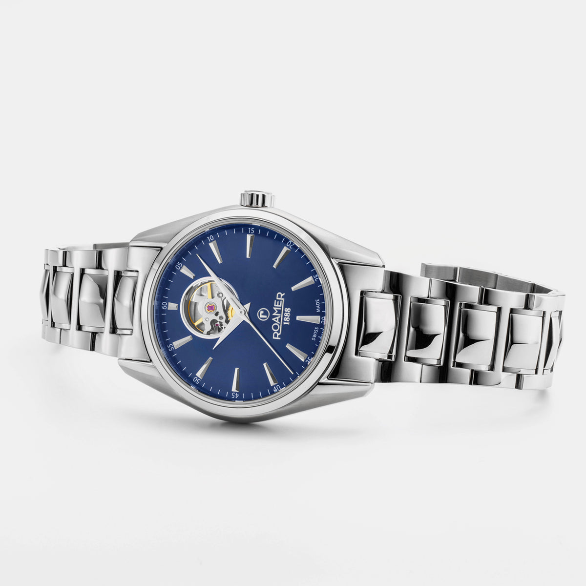 Searock Master Men Mechanical Blue Dial Analog Stainless Steel Watch 984985 41 45 20