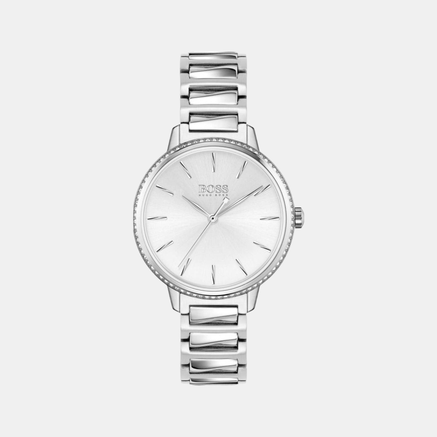 Boss Round Silver Analog watch