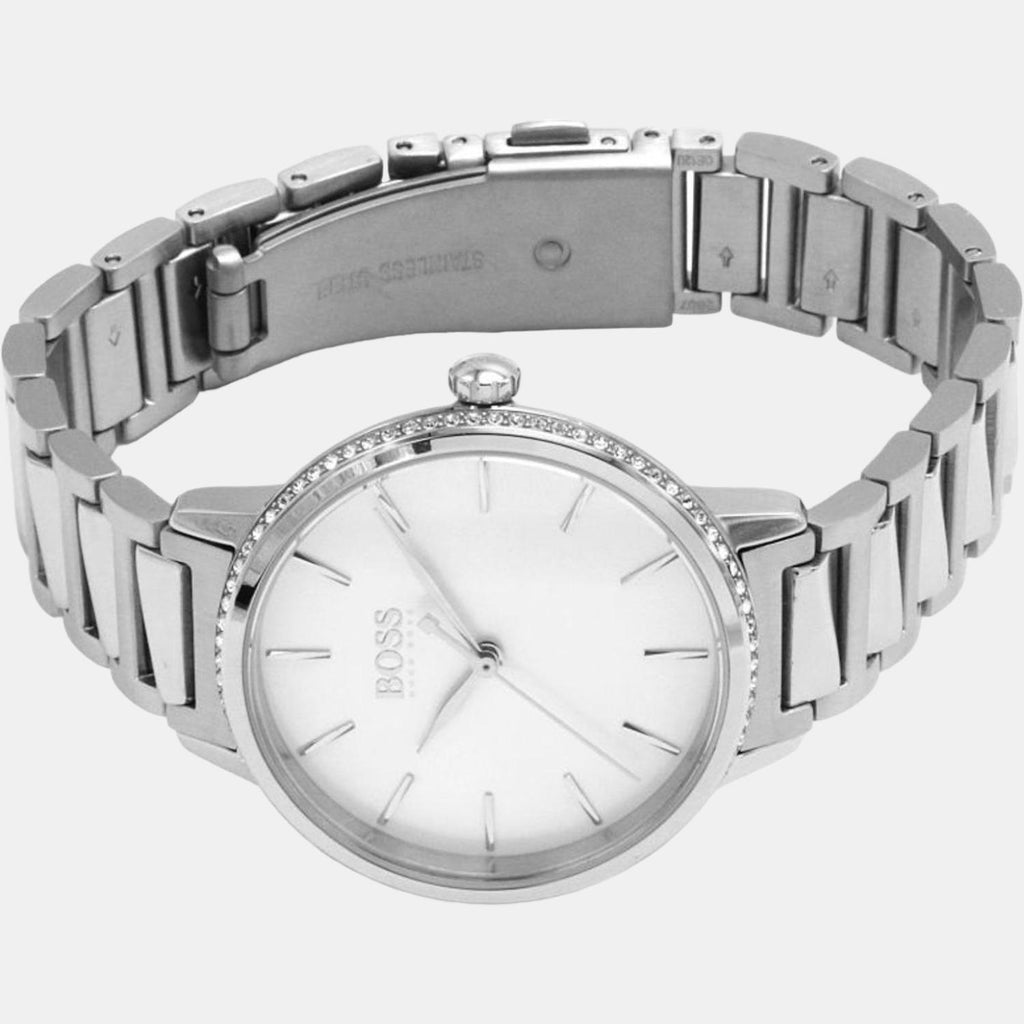 Boss 30 mm Silver Quartz watch