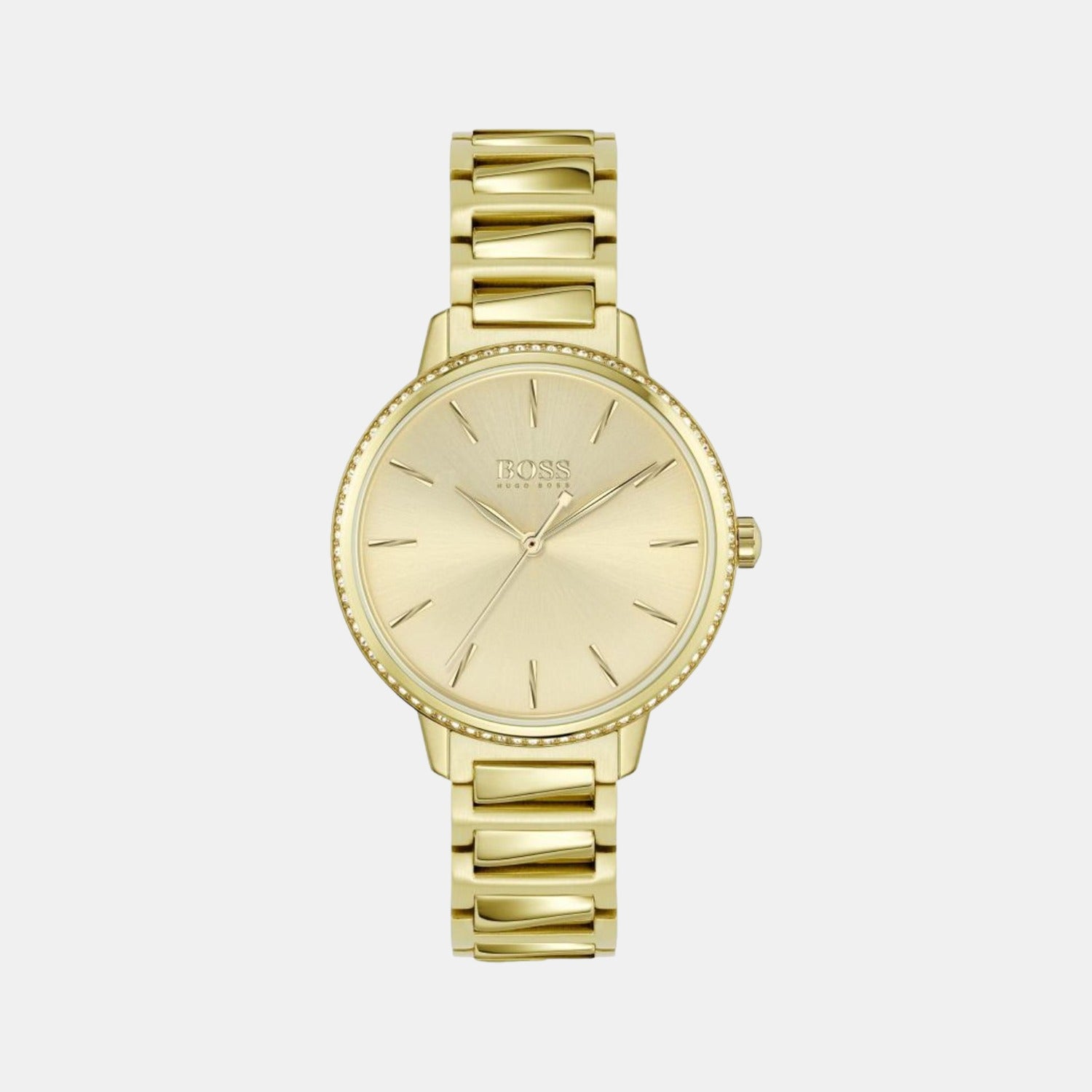 Boss Round Gold Analog watch