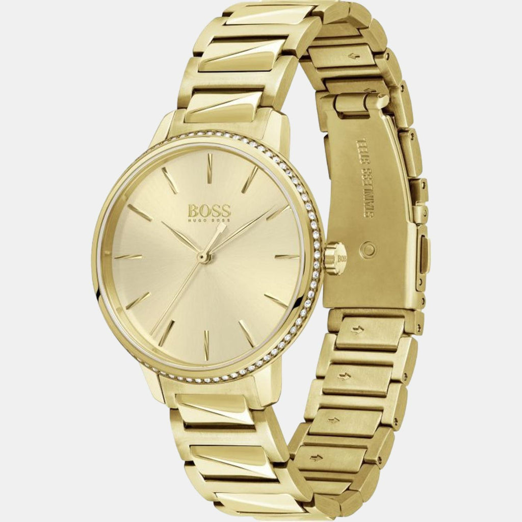 Boss Women Round Gold watch