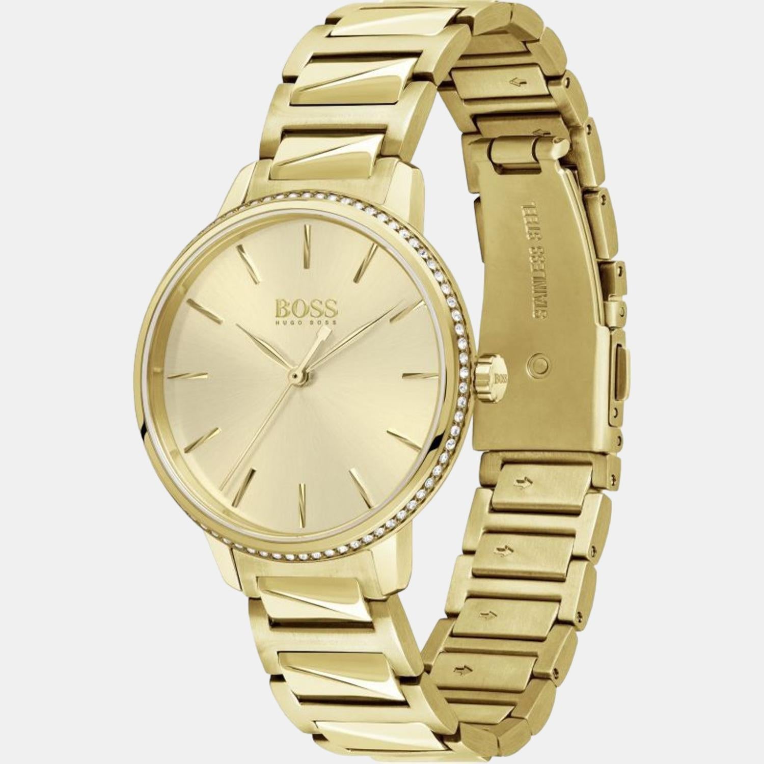 Boss Women Round Gold watch