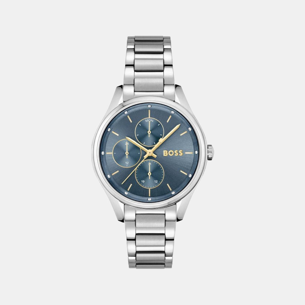 Boss Round Blue Analog watch