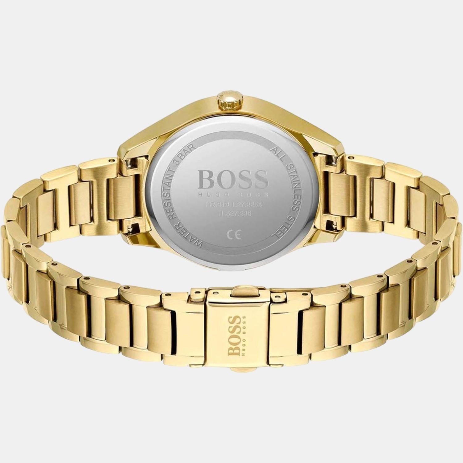 Boss Women Round Gold watch