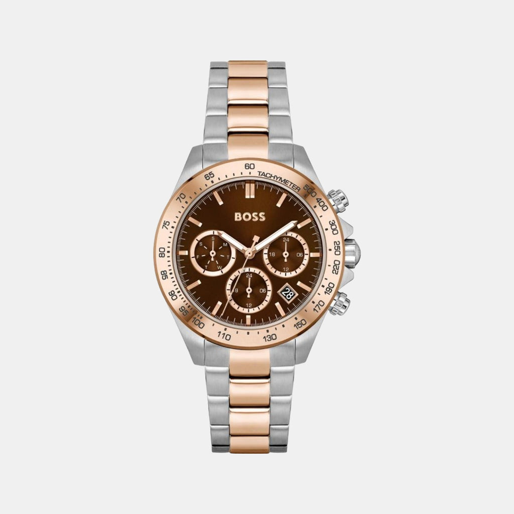 Boss Round Brown Chronograph watch