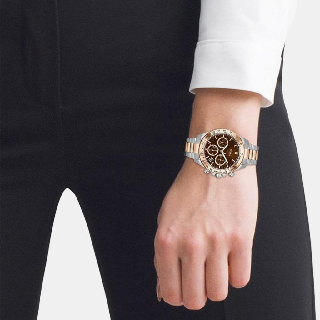 Boss Women Round Brown watch