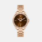 Boss Round Brown Analog watch