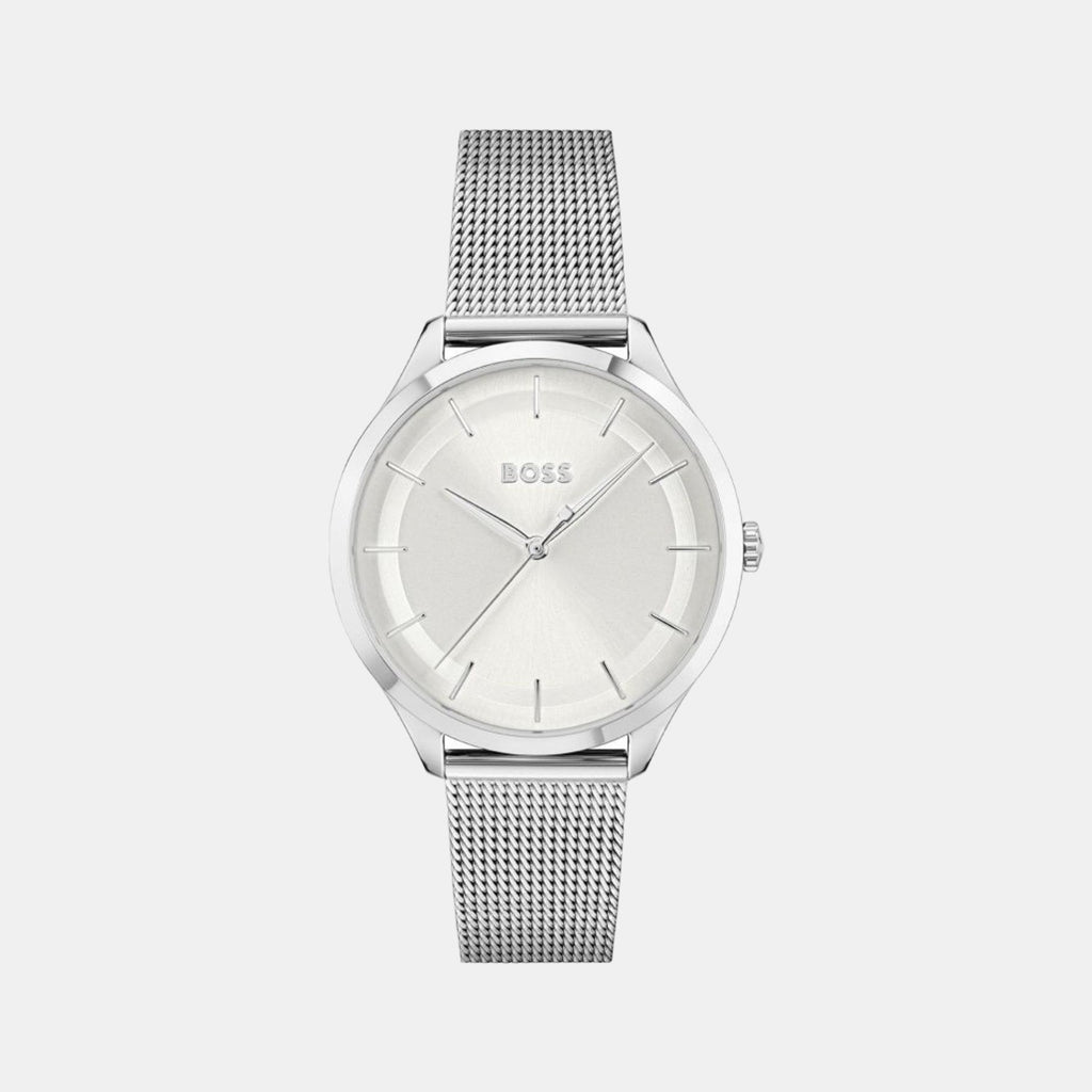 Boss Round Silver Analog watch