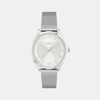 Boss Round Silver Analog watch