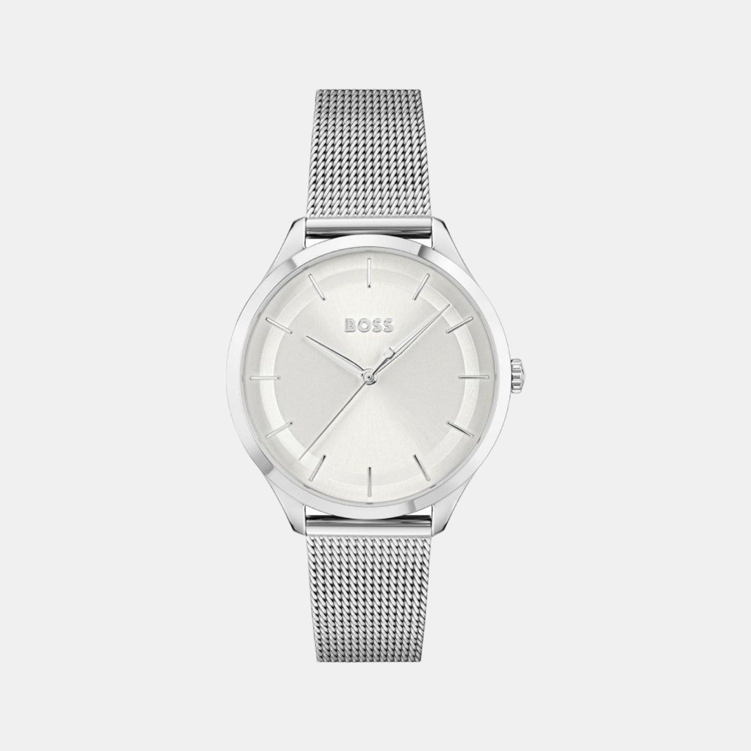Boss Round Silver Analog watch