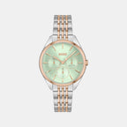 Boss Round Green Chronograph watch