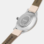 Boss Leather Silver watch