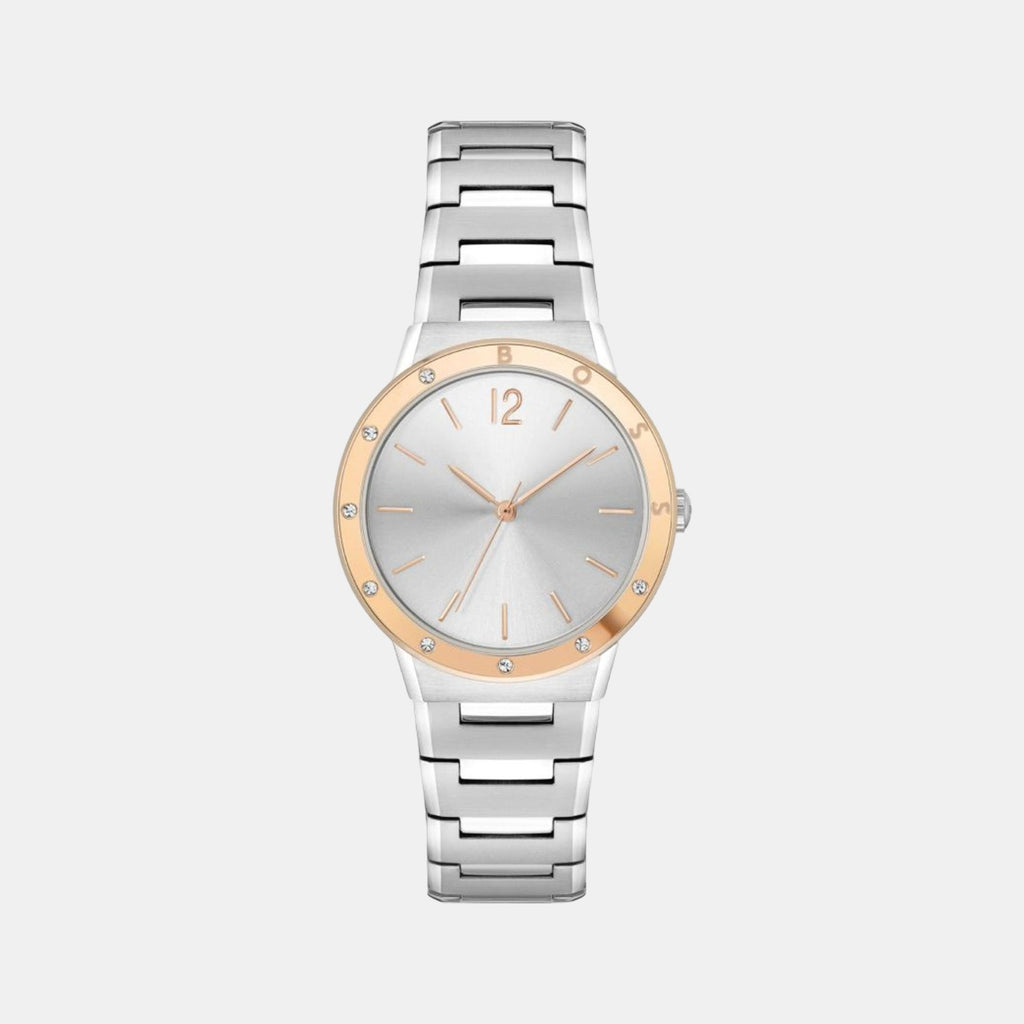 Boss Round Silver Analog watch