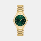 Boss Round Green Analog watch