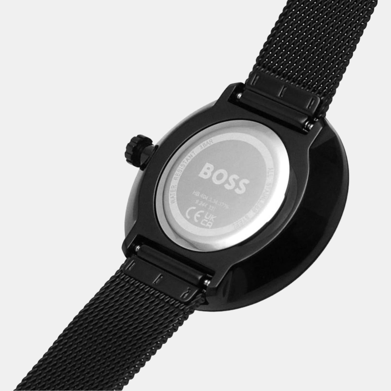 Ladies black hugo online boss watch