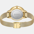 Boss Women Round Gold watch