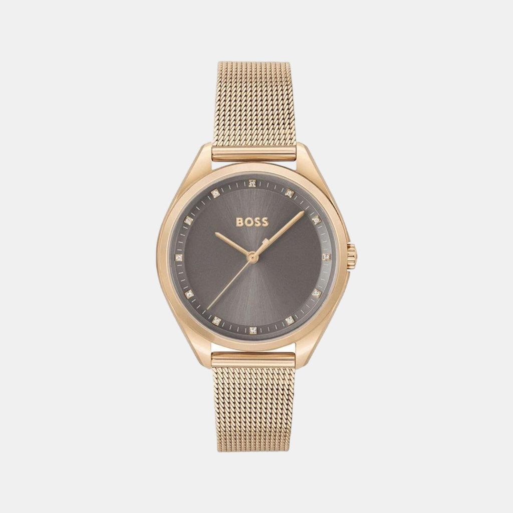 Boss Round Black Analog watch