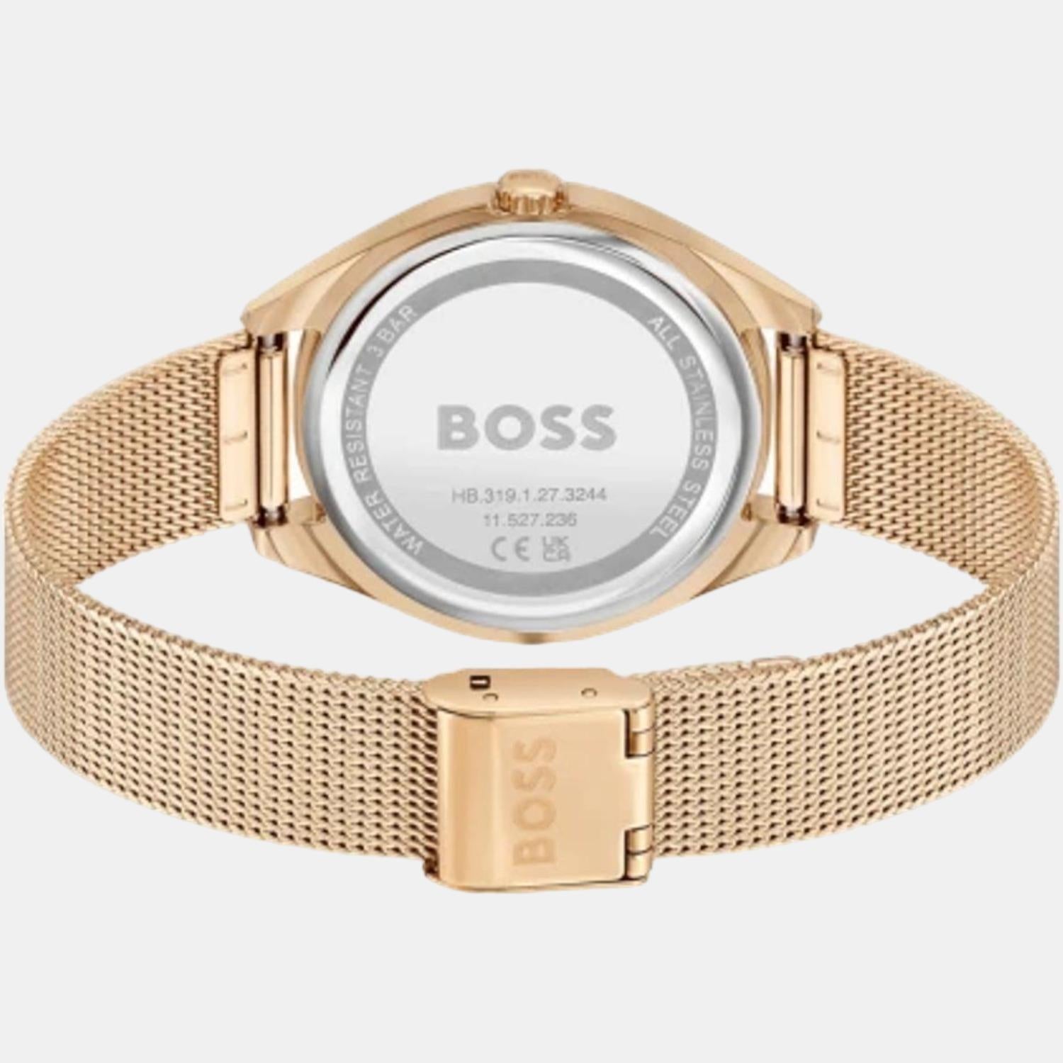 Boss Women Round Black watch