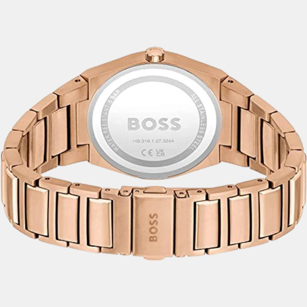 Boss Women Round Rose Gold watch