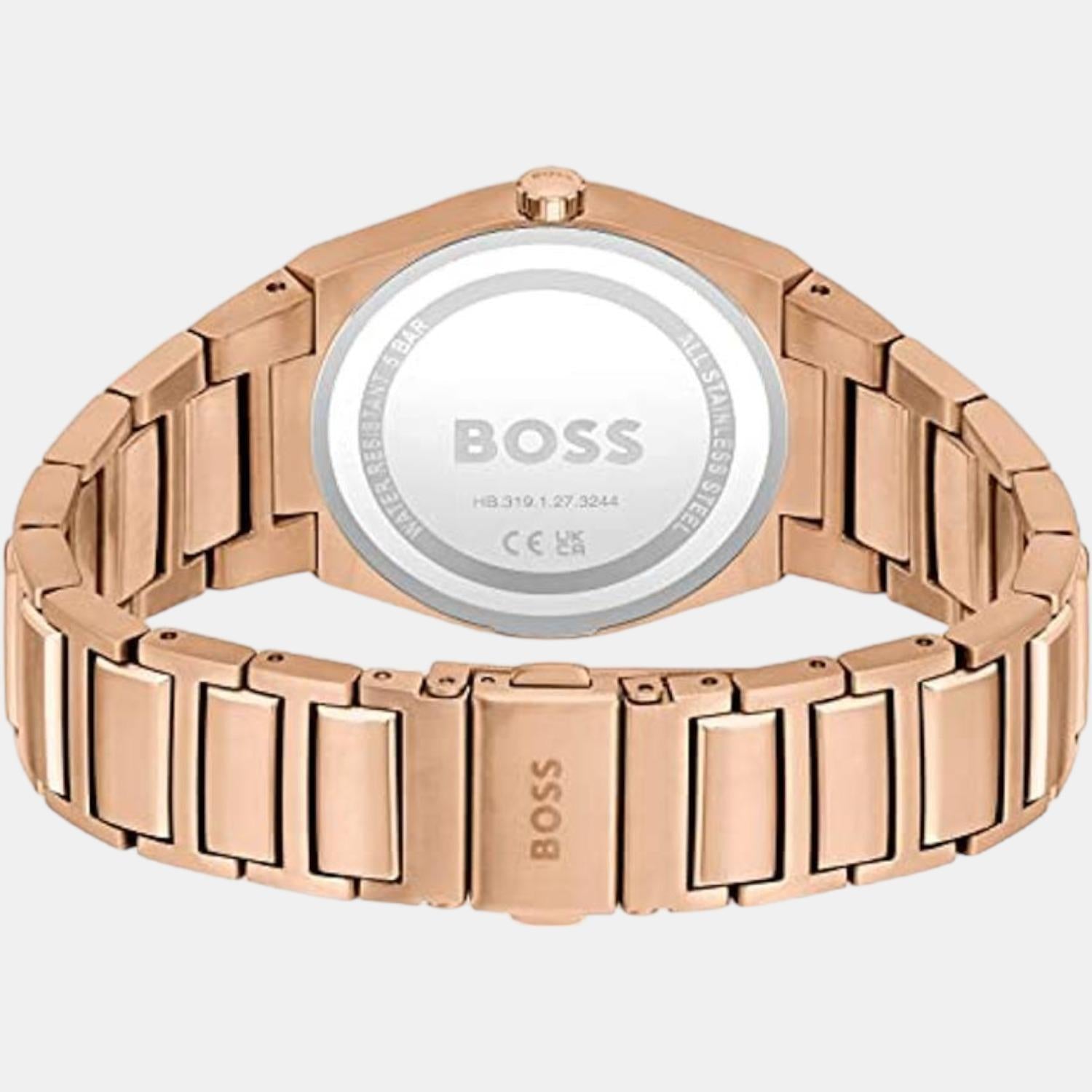 Boss Women Round Rose Gold watch