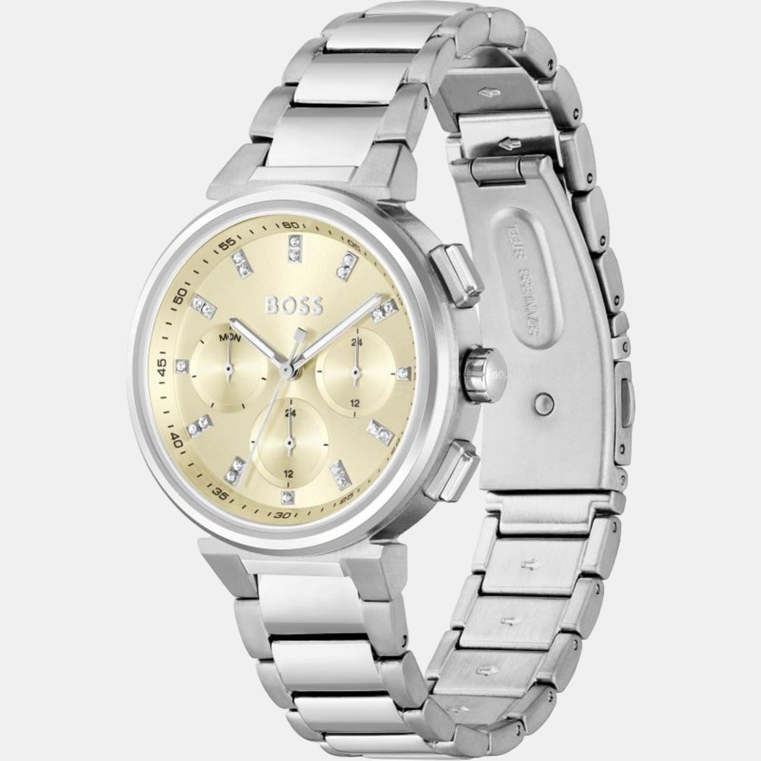 Boss Women Round Gold watch