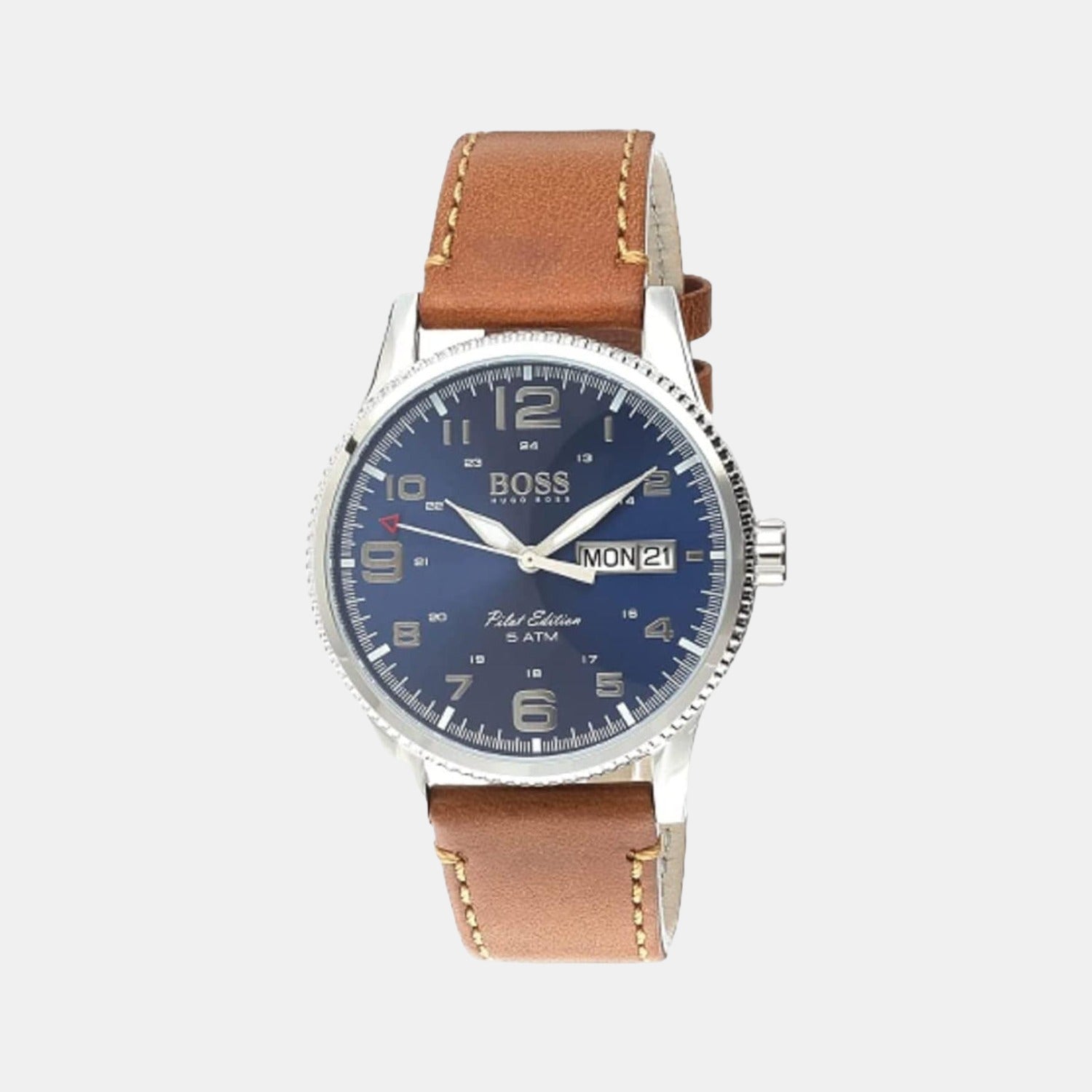 Boss Round Blue Analog watch