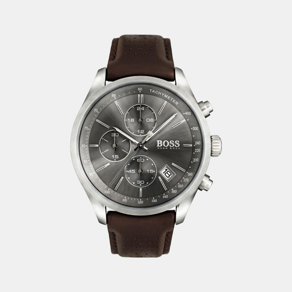 Boss Round Grey Chronograph watch