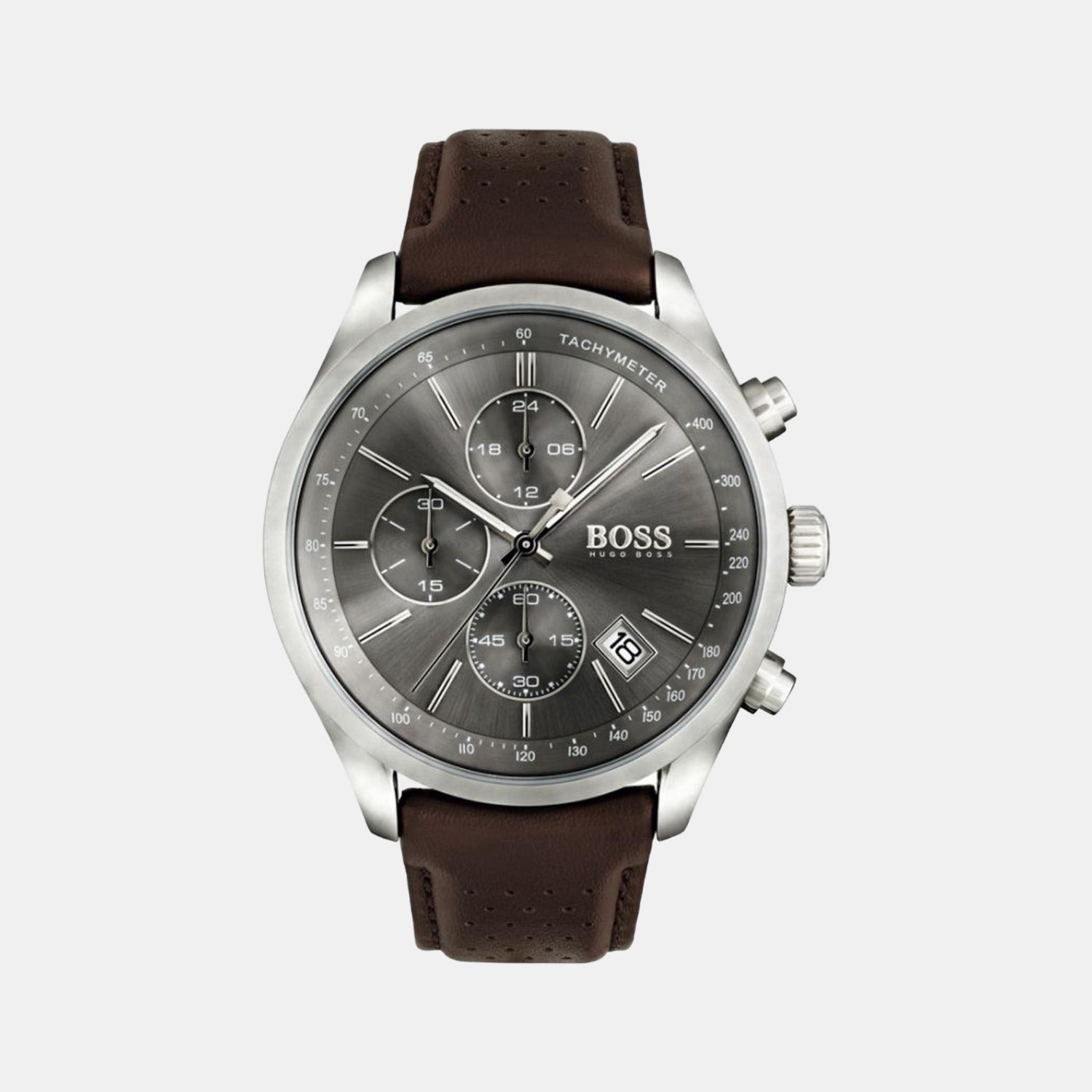 Boss Round Grey Chronograph watch