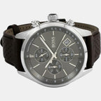 Boss Men Round Grey watch