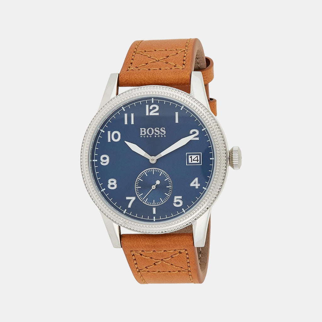 Boss Round Blue Analog watch