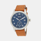 Boss Round Blue Analog watch