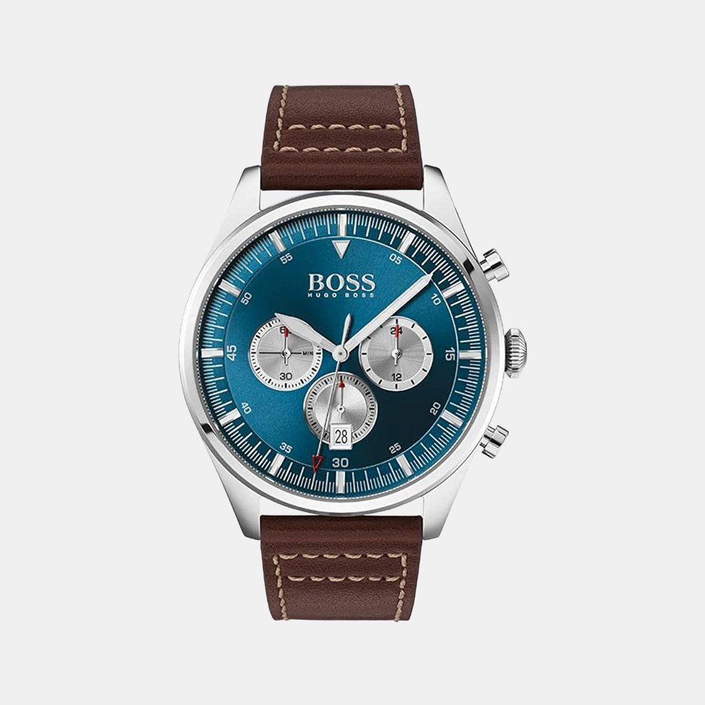 Boss Round Blue Analog watch