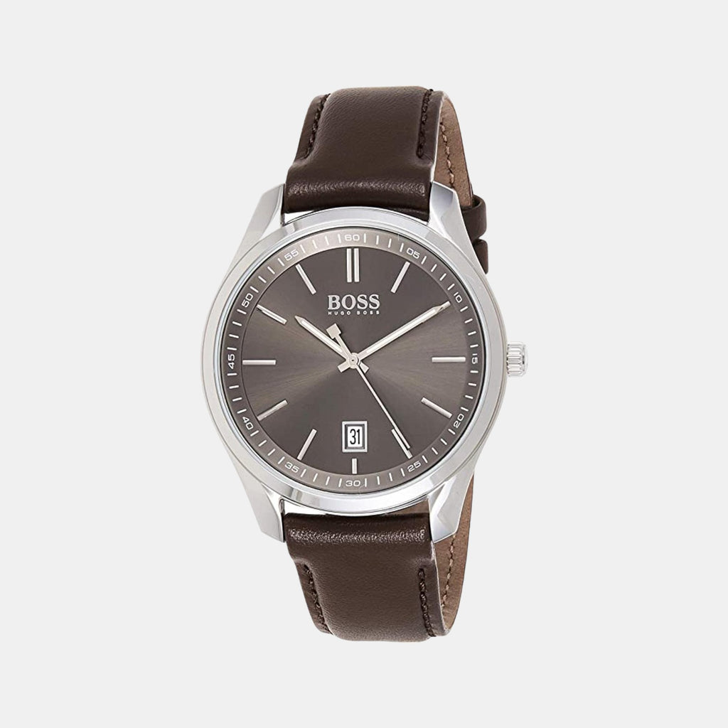 Boss Round Grey Analog watch
