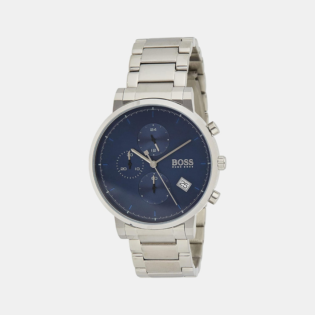 Boss Round Blue Analog watch
