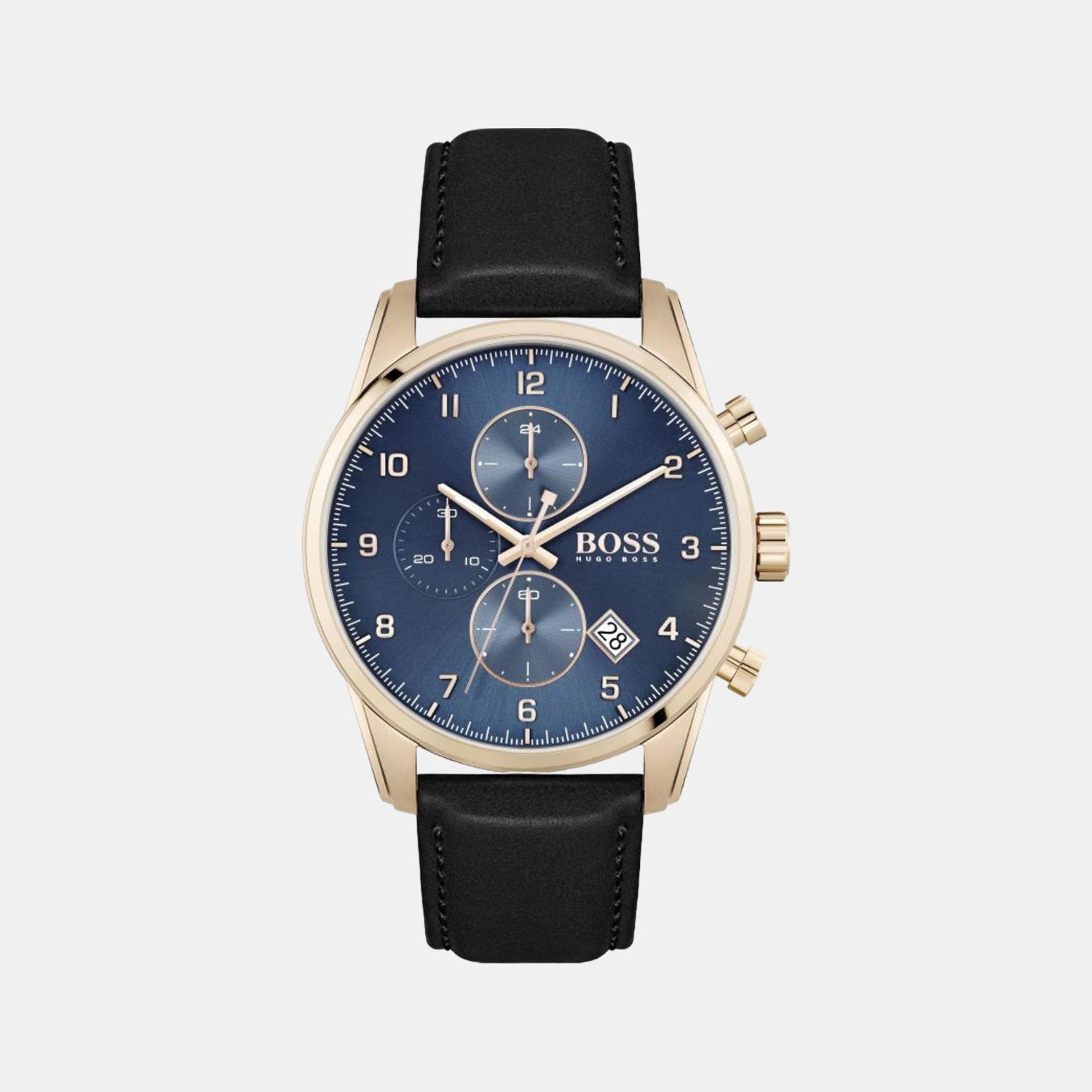 Boss Round Blue Chronograph watch