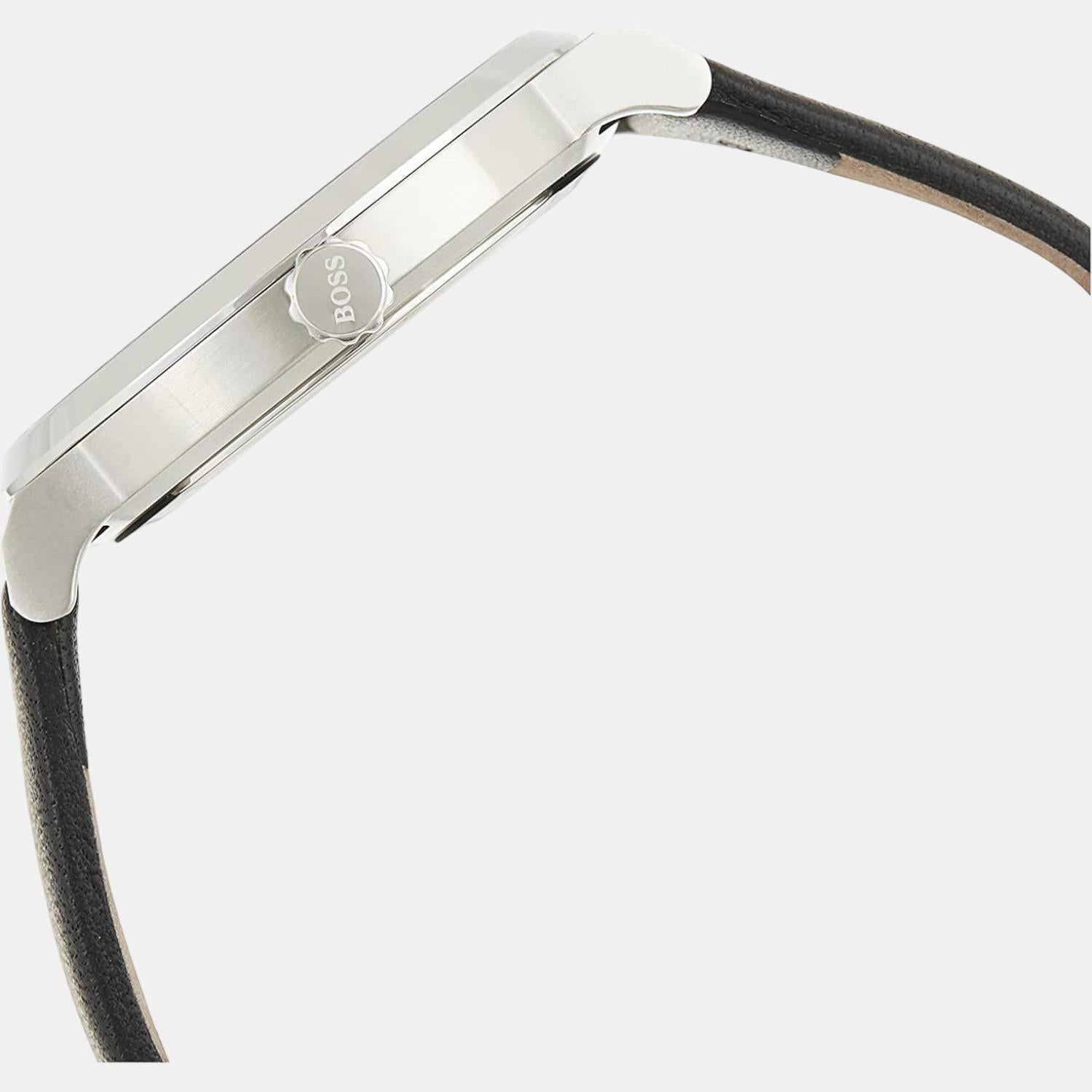 Boss Men Round Black watch